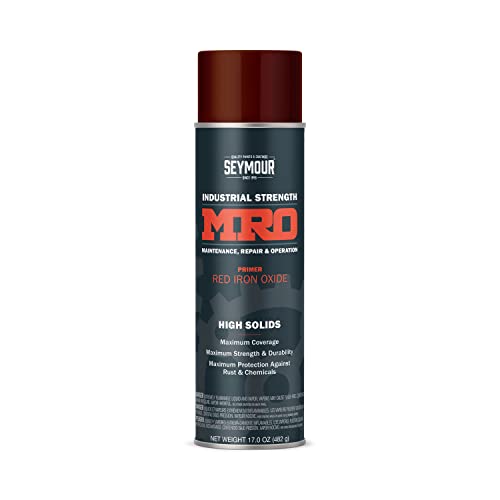 SEYMOUR 620-1407 Industrial MRO High Solids Spray Paint, Red Iron Oxide Primer - Image 1