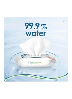 Pure Elements Purelements - Natural 99.9% Water Wipes - Pack of 12 - 768pcs  - Image 2