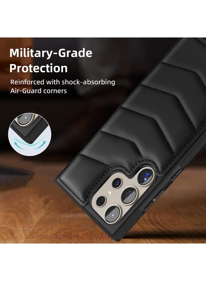 S-TOP Case For Samsung Galaxy S22 Ultra 5G Down Jacket Card Bag Holder MagSafe Phone Case - Image 5