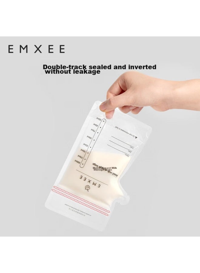 Emxee Breast Milk Storage Bags, Disposable Breast Milk Containers, Nipple-shaped Storage Bags, Refrigerated Milk Storage, Fresh-keeping, Thickened, Leak-proof, Temperature-sensitive - Image 4