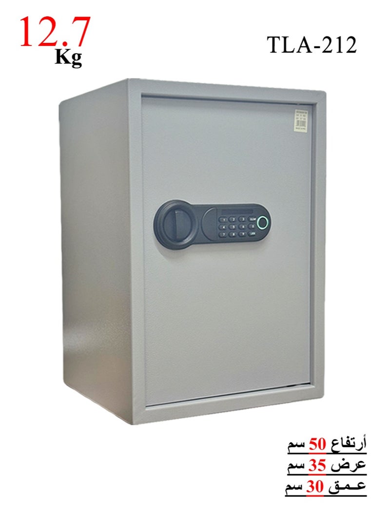 Luxury Fire-Resistant Digital Security Safe With Fingerprint and Electronic Number Pad And Lock And Physical  Key 50*35*30 cm 12.7Kg - Image 1