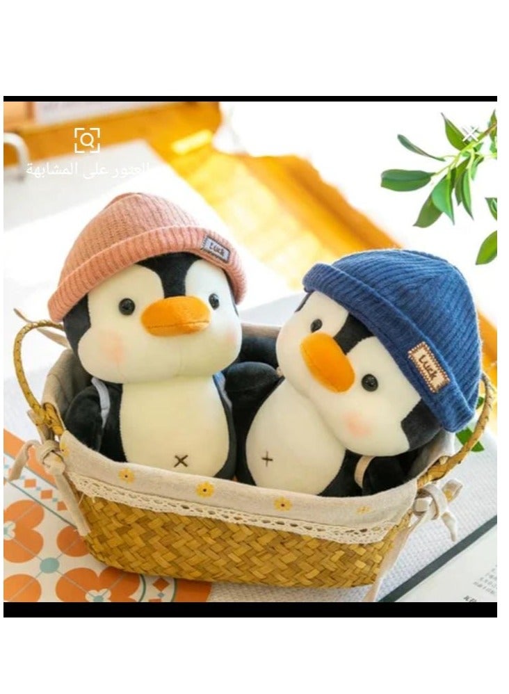 Magnolia Cartoon Penguin Backpack Stuffed Toy for Kids, Lovely Plush Toys, Boys and Girls, Birthday and Valentine's Day Gift 30cm Size - Image 3
