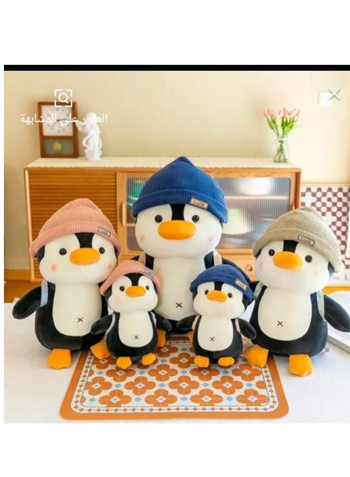 Magnolia Cartoon Penguin Backpack Stuffed Toy for Kids, Lovely Plush Toys, Boys and Girls, Birthday and Valentine's Day Gift 30cm Size - Image 4