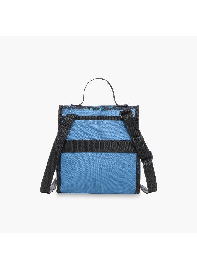 Roll road Lunch Bag - Soccer - 1Cmprt - Printed (Polyester) Blue \ 20X23X14Cm - Image 3