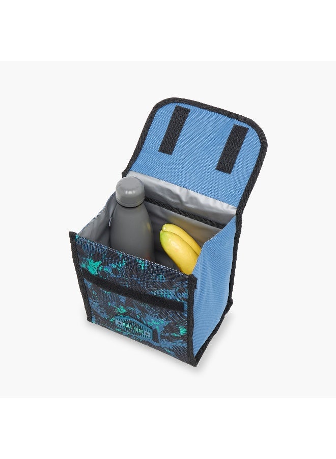 Roll road Lunch Bag - Soccer - 1Cmprt - Printed (Polyester) Blue \ 20X23X14Cm - Image 5