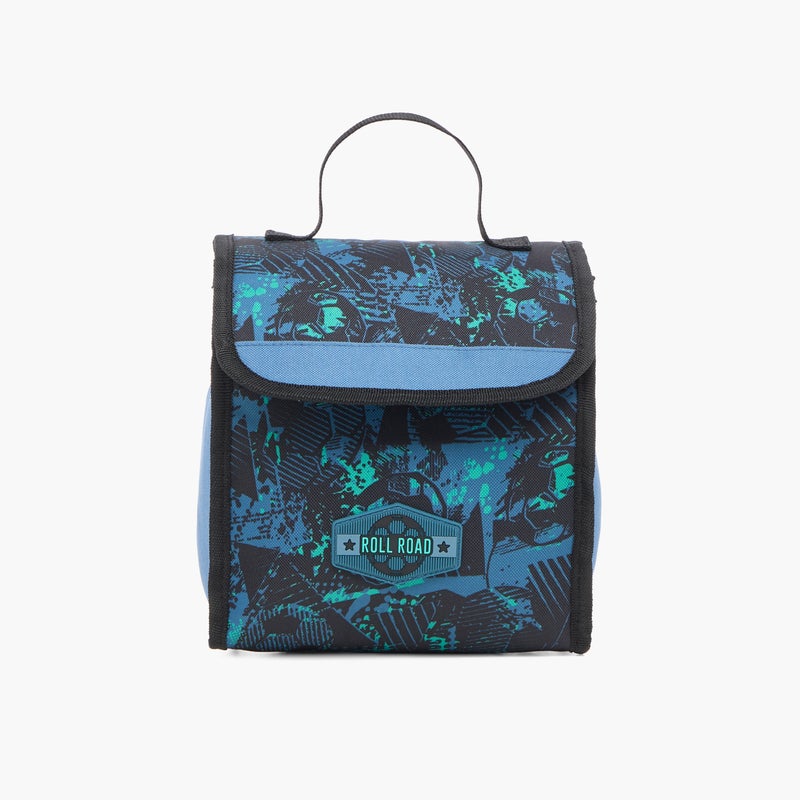 Roll road Lunch Bag - Soccer - 1Cmprt - Printed (Polyester) Blue \ 20X23X14Cm - Image 1