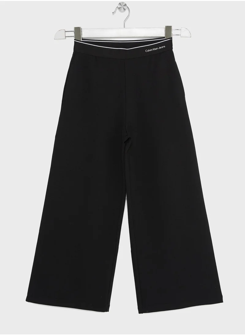 Calvin Klein Jeans Youth Wide Leg Pants