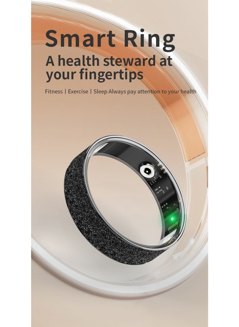 Smart Health Tracking Ring with Heart Rate Blood Oxygen Sleep Monitor 50M Waterproof - Image 4