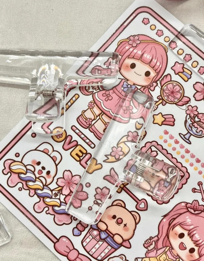 كاغيت جيمي دوكان Paper Ship Shop Transparent White Color Multifunctional Photo Clip photo Clip Paper Clip Bookmark