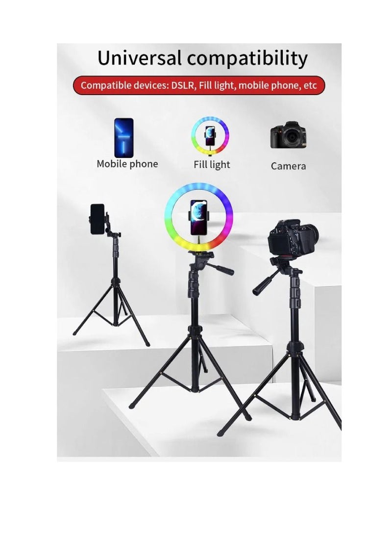 Jmary KP-2206 Multi-functional Adjustable Portable Camera Tripod Cell Phone Holder Floor Stand For Live Streaming - Image 3