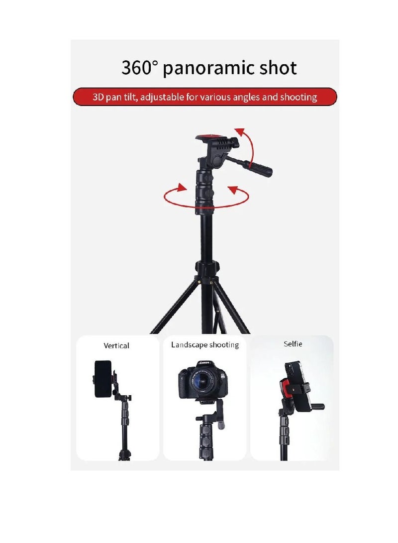 Jmary KP-2206 Multi-functional Adjustable Portable Camera Tripod Cell Phone Holder Floor Stand For Live Streaming - Image 4