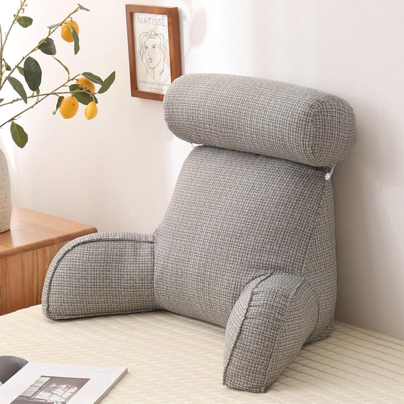 Reading Pillow for Bed Lovely Lumbar Support Cushion Backrest Pillows Multifunctional Sofa and Bedside Cushion Soft Detachable Reading Back Support Rest Pillow - Image 1