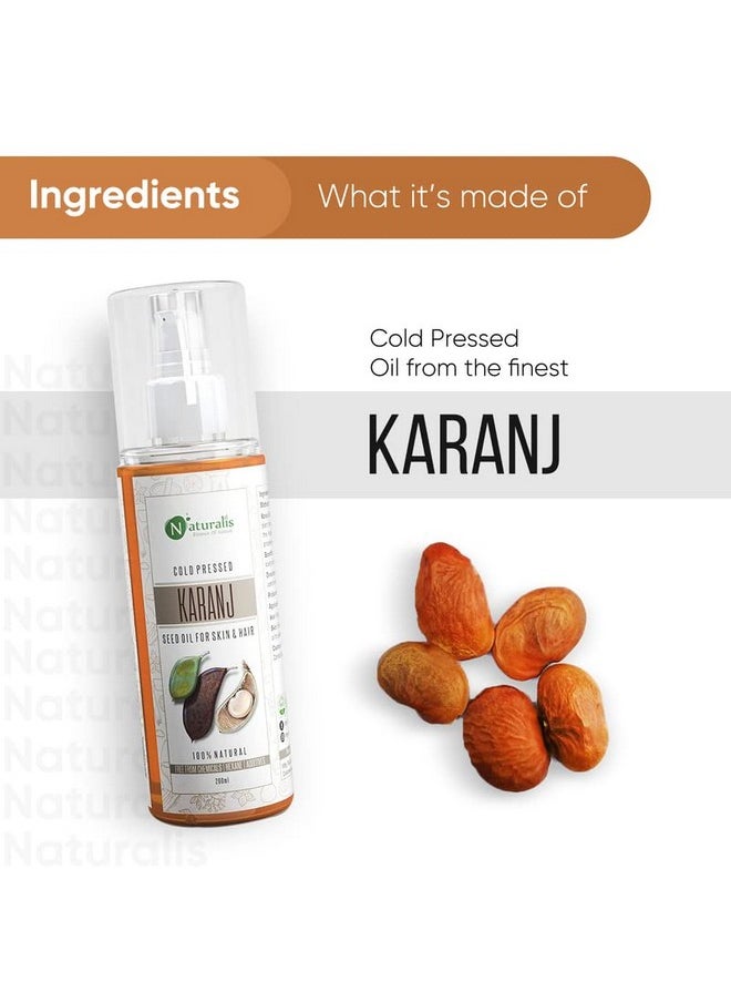 Naturalis Naturalis Essence Of Nature Cold Pressed Karanj Carrier Oil For Hair, Body And Skin, 200 Ml  - Image 5