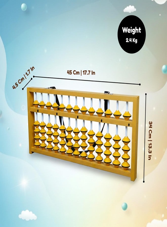Djuize 13 Rod Master Abacus Yellow Beads-Abacus Kit for Teachers|Math Learning|Counting & Early Education - Classroom|Homeschool Tool for Kids - Image 5