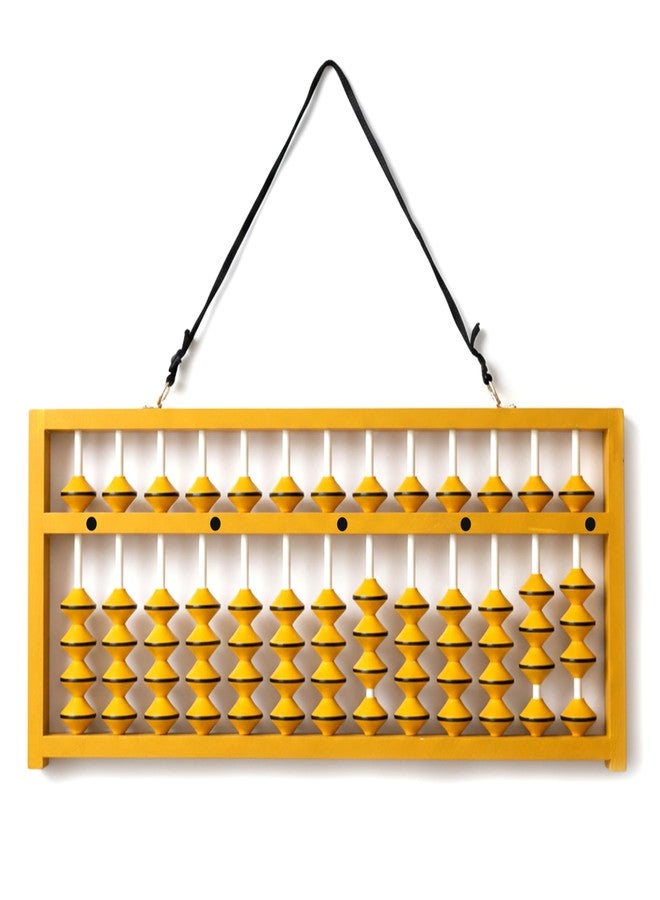 Djuize 13 Rod Master Abacus Yellow Beads-Abacus Kit for Teachers|Math Learning|Counting & Early Education - Classroom|Homeschool Tool for Kids - Image 1