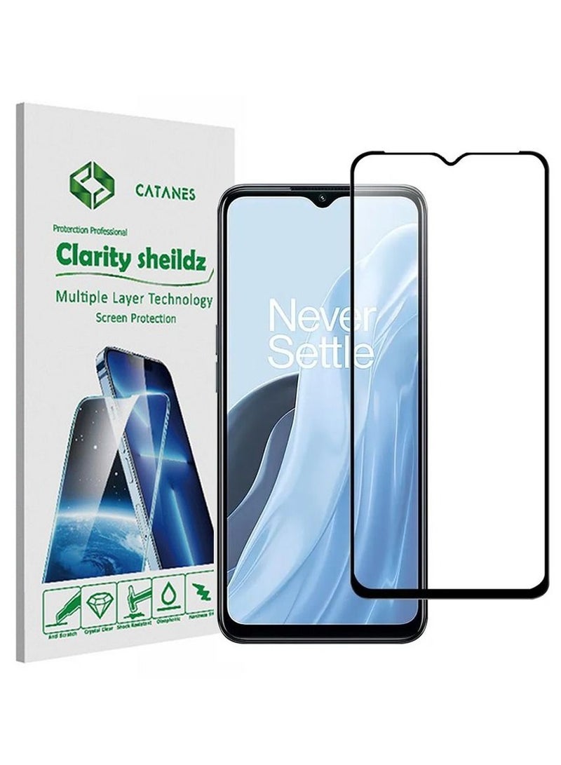 CATANES OnePlus Nord N20 SE Screen Protector Tempered Glass 9H Anti-Scratch Shatterproof HD Edge to Edge Full Coverage Film 6.56 inch - Image 1