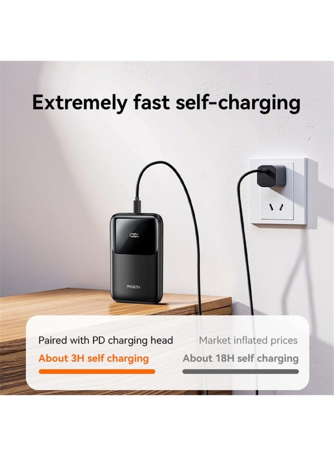 Yesido YP71 10000mAh Power Bank Fast Charging Portable Charger with 4 Built In Cables - Image 4