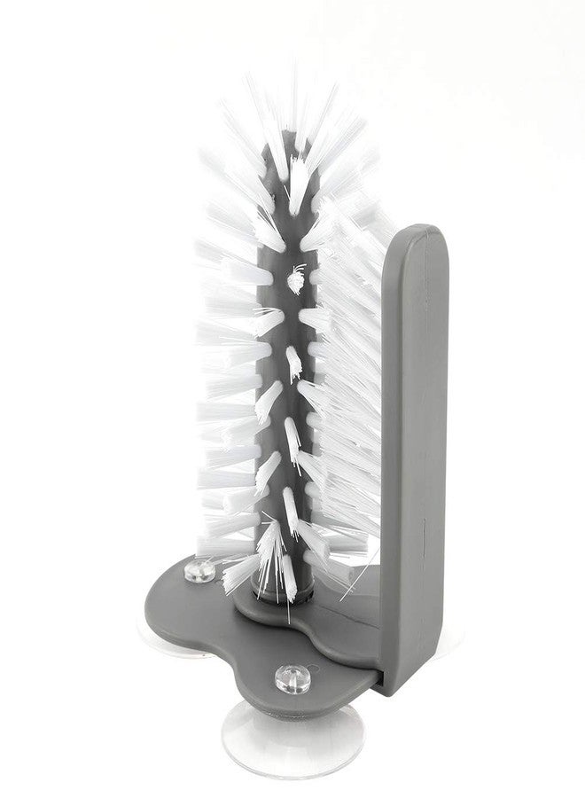 Febuliy 360° Glass Cup Brush Cleaner Washer with Suction Cups Bar Kitchen Cleaning Tool - Image 3