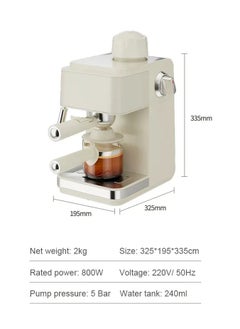 Italian Pressure Steam Coffee Maker 5 Bar Automatic Pump Espresso Cappuccino Bubble Machine Milk Foam Frother Latte Mocha Pot EU - pzsku/Z51F8D9FA2F54F279D922Z/45/_/1723289044/60297995-c999-42e5-92fe-f70ec0f52385