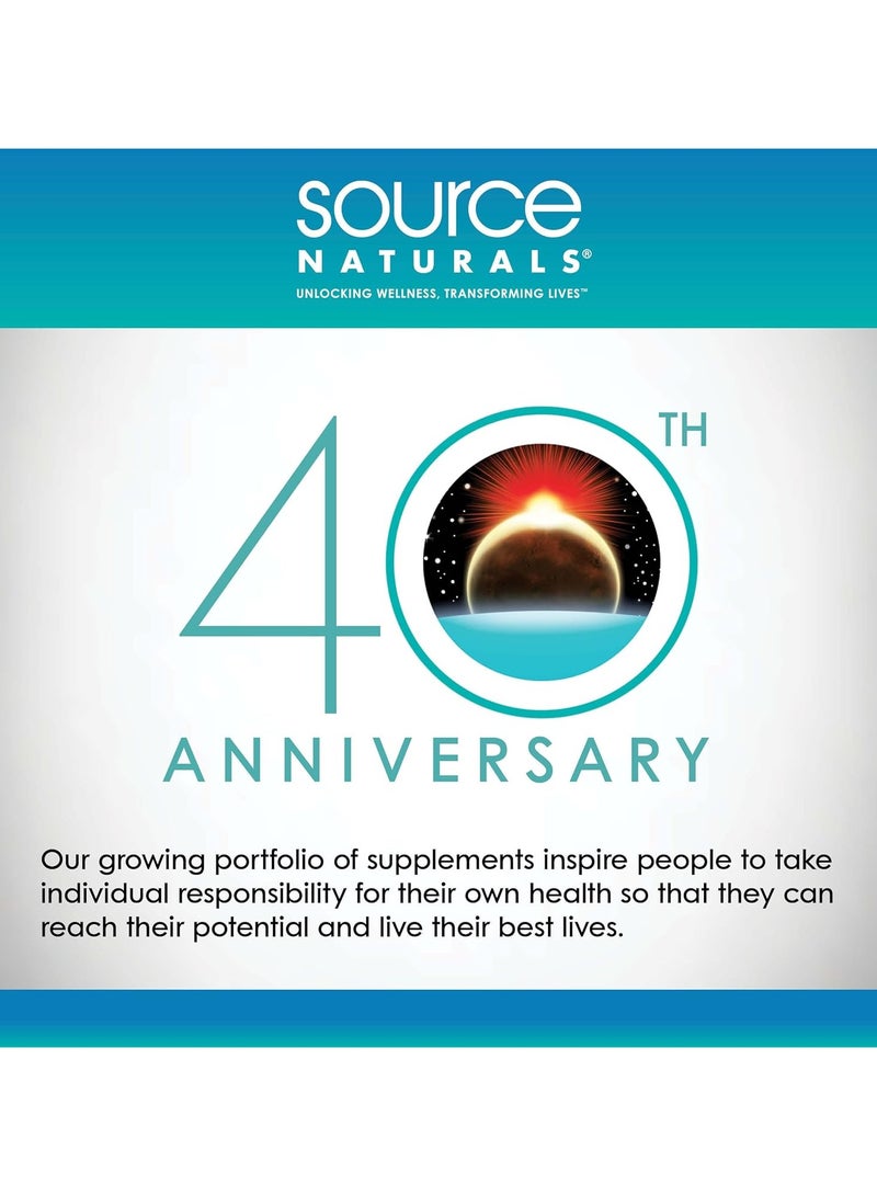 سورس ناتشورالز أقراص ميغافولينيك 800 ميكروغرام – مكمل غذائي من حمض الفولينيك النشط بيولوجيًا لتعزيز الطاقة ودعم الدماغ والجهاز العصبي (120 قرصًا) - Image 5