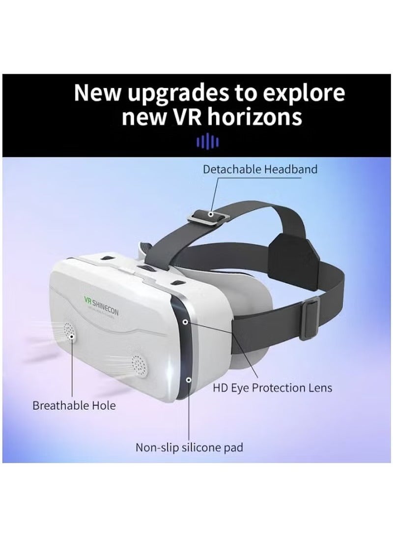 VR Box VR Glasses 3D Virtual Reality Head Wearing Gaming Digital Glasses for 4.5-7 inch Smartphones  - Image 3