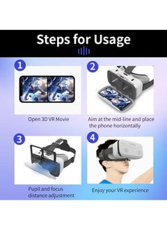 VR Box VR Glasses 3D Virtual Reality Head Wearing Gaming Digital Glasses for 4.5-7 inch Smartphones  - Image 5