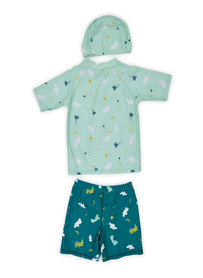 بيبي كلو Tropical Dinosaur Boys' Swimwear Set