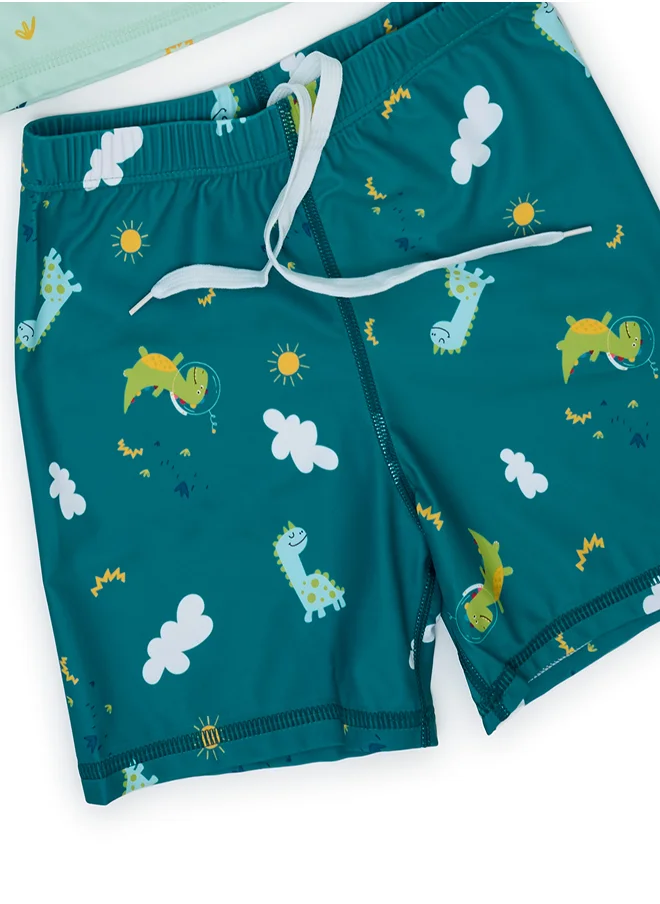 بيبي كلو Tropical Dinosaur Boys' Swimwear Set
