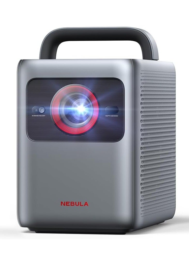 نيبولا Anker NEBULA Cosmos 4K SE Laser+LED Dolby Vision Projector, 4K projector with 1800 ANSI Lumens High Brightness, 200" Huge Screen, Enhanced Image Quality, Google TV, Portable Projector with Handle D2342211 Black - Image 1