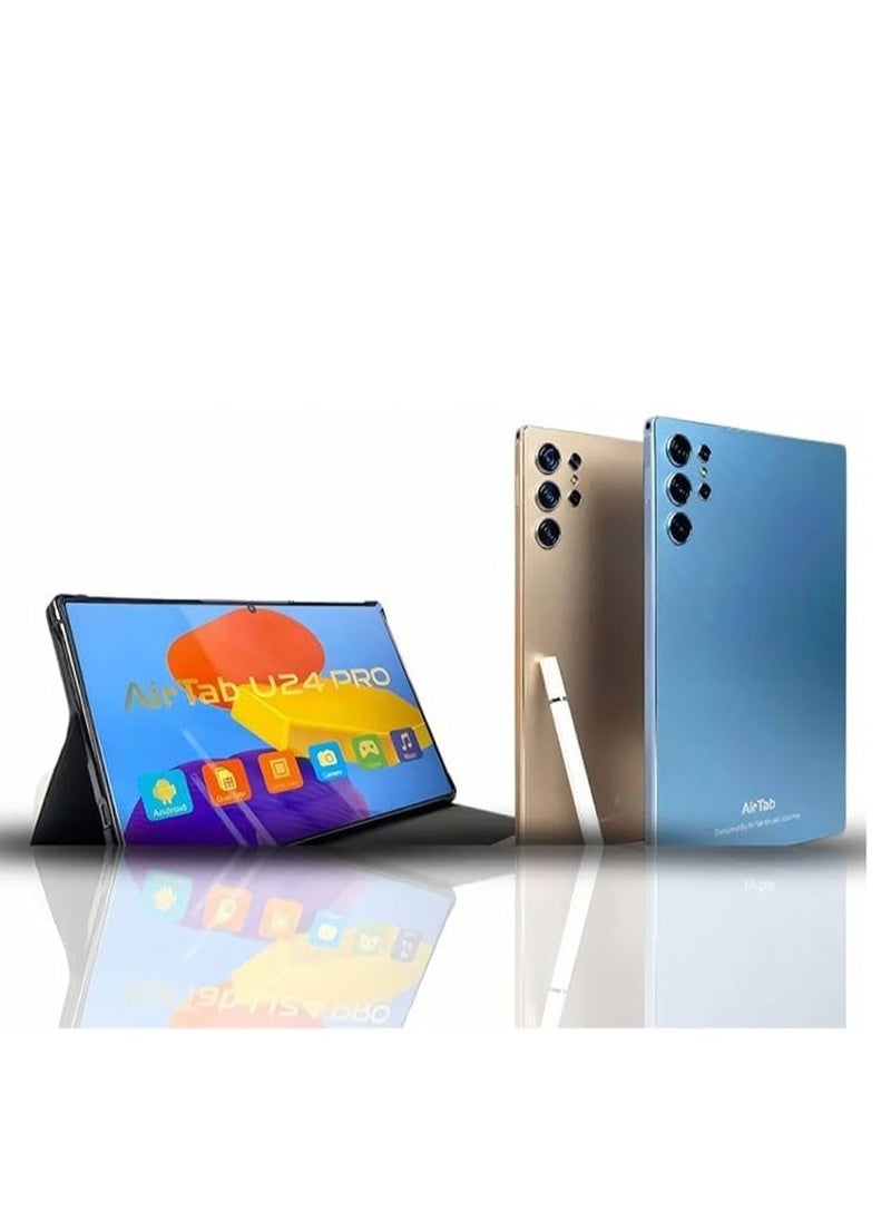 AirTab - 10.1 -Inch Smart Tablet U24 PRO Android 13 Tablet With 1TB Storage and 16GB RAM Quad Core Wi-Fi LTE Dual Sim with Touch Pen and Keyboard - Green - Image 1