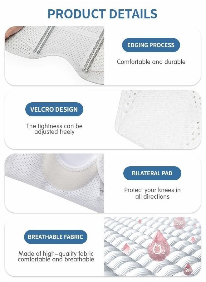Generic Knee Brace with Side Stabilizer, Knee Protector for Meniscus Torn Knee Pain ACL MCL Arthritis Injury Recovery, Sports Protective Equipment  - Image 5