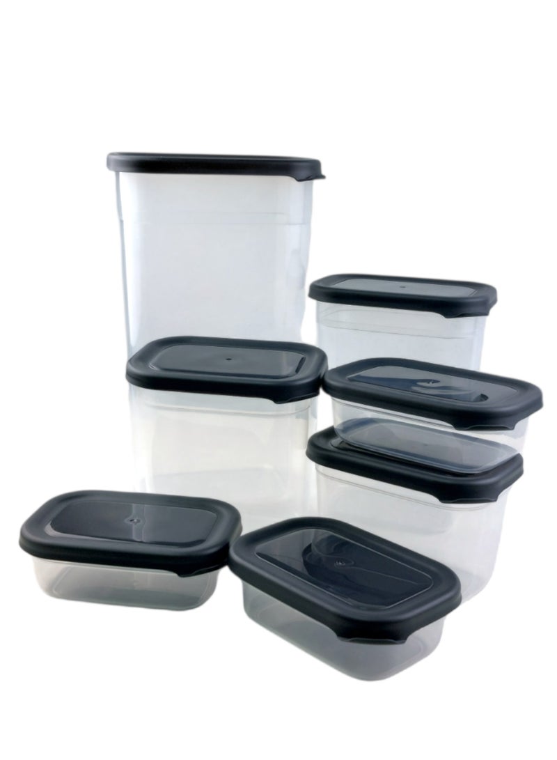 صندوق تخزين الطعام - 7 قطع