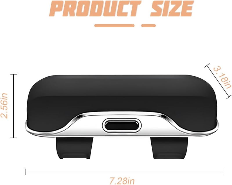 zipelo Sunglasses Holder for Car Sun Visor - Protective Eyeglasses Storage Case Hanger (Black) - Image 2