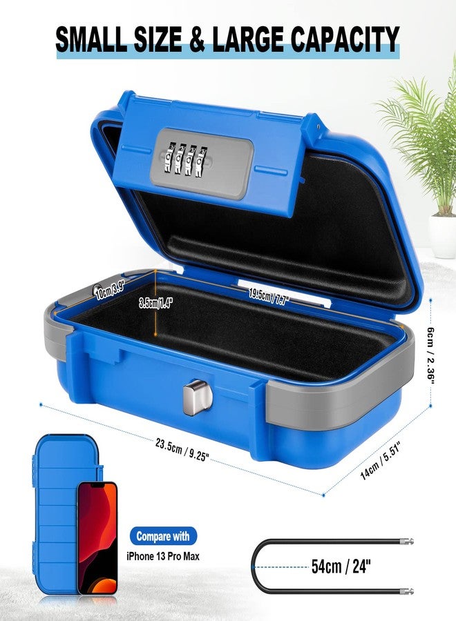BKNOOU Portable Safe with Removable Chain, Anti-Theft Beach Safe Box, Waterproof Combination Lock Box for Travel, Dorm, Beach, Hotel, Car, Home, Office - Image 4