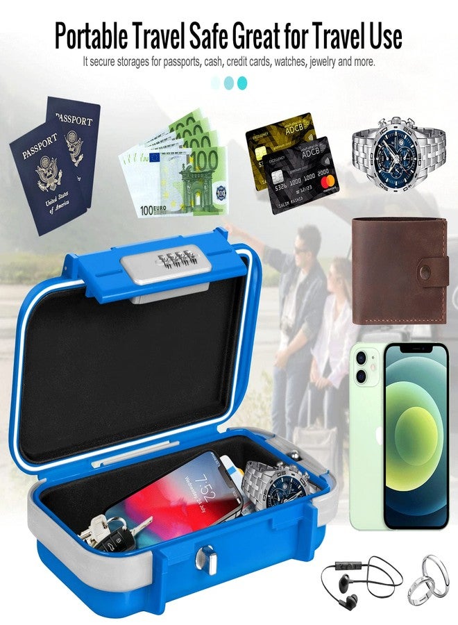 BKNOOU Portable Safe with Removable Chain, Anti-Theft Beach Safe Box, Waterproof Combination Lock Box for Travel, Dorm, Beach, Hotel, Car, Home, Office - Image 5