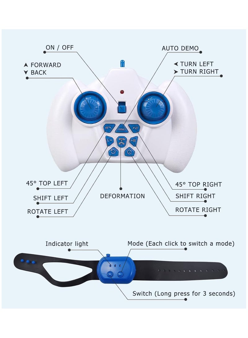 لعبة سيارة تحكم عن بُعد؛ تدور بزاوية 360 درجة سيارة حركات بهلوانية متحركة؛ سيارة دفع رباعي قابلة لإعادة الشحن، قابلة لإعادة الاستخدام، تعمل يدويًا، مزودة ببطارية 220 مللي أمبير للأطفال والأولاد والبنات - Image 2