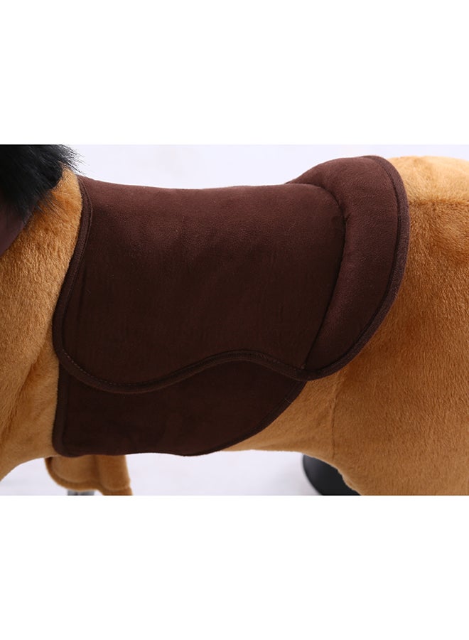 Light Brown Pony Horse Rideamal Ride-On CycleToy For Kids – Mechanical Plush Ride-On With Handlebar Steering, No Battery, Indoor & Outdoor Use, Age 3+ - Image 4