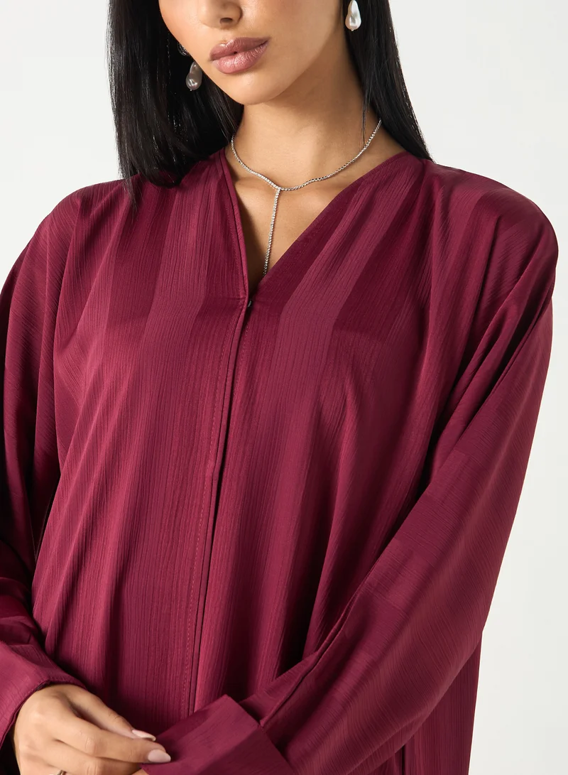 Hadiyath Al Madinah Elegant Plum Abaya