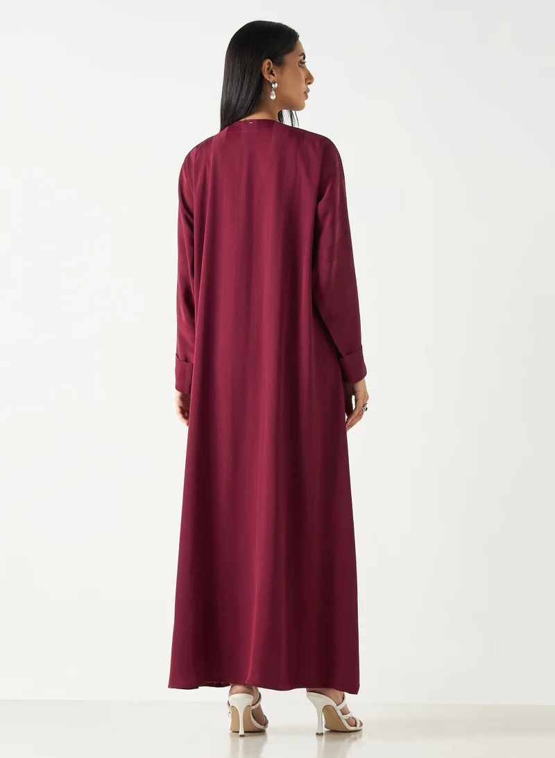 Hadiyath Al Madinah Elegant Plum Abaya