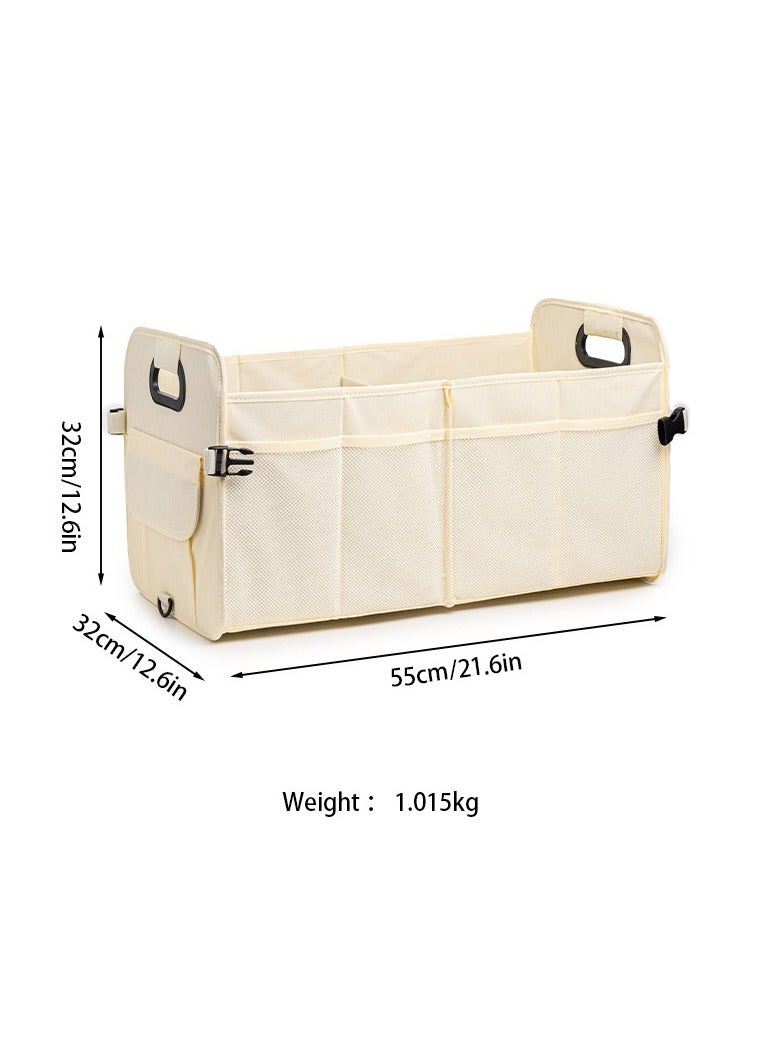 general Car trunk storage rack and storage box, foldable with multiple compartments for car organization - Image 4