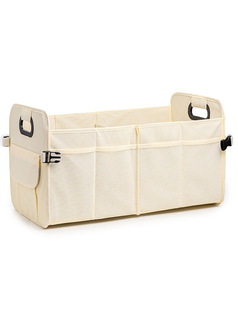 general Car trunk storage rack and storage box, foldable with multiple compartments for car organization - Image 1