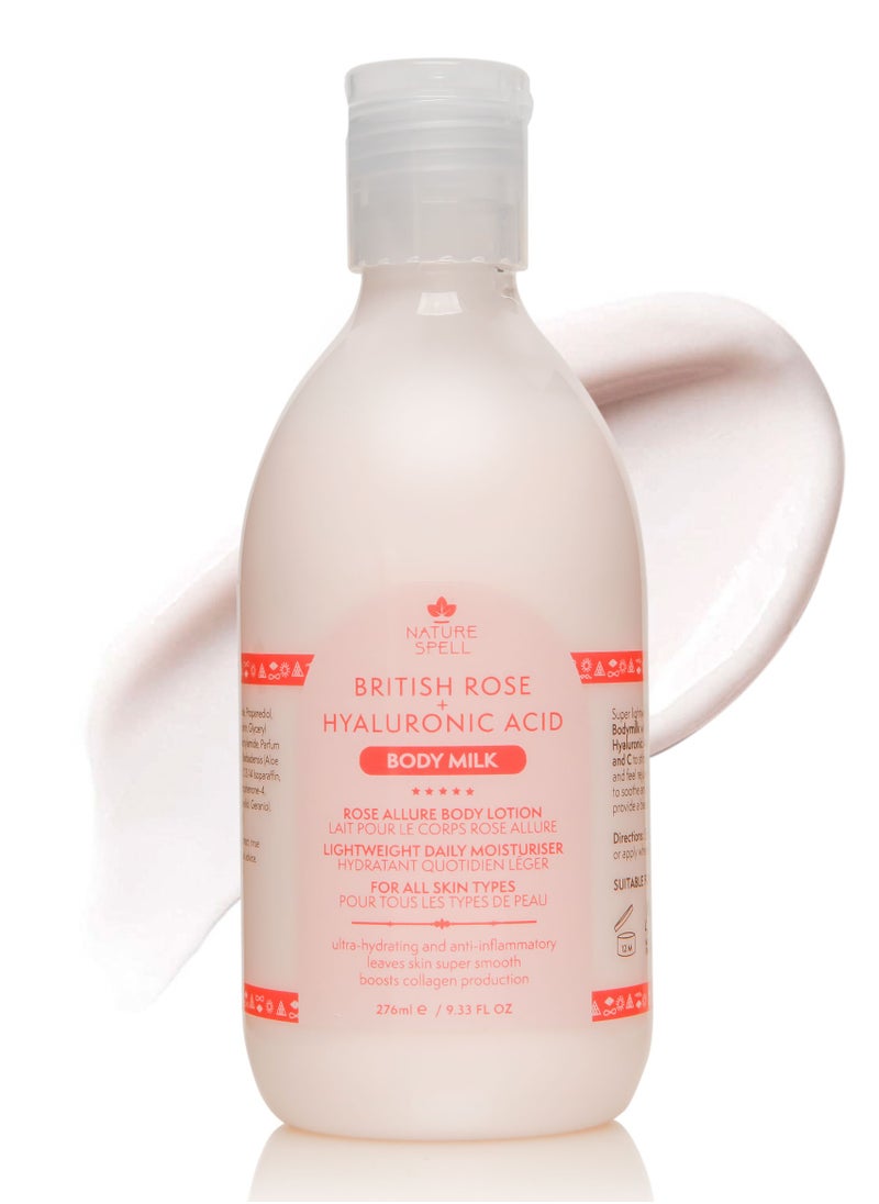 Nature Spell Rose Body Lotion With Hyaluronic Acid 276ML  - Image 1