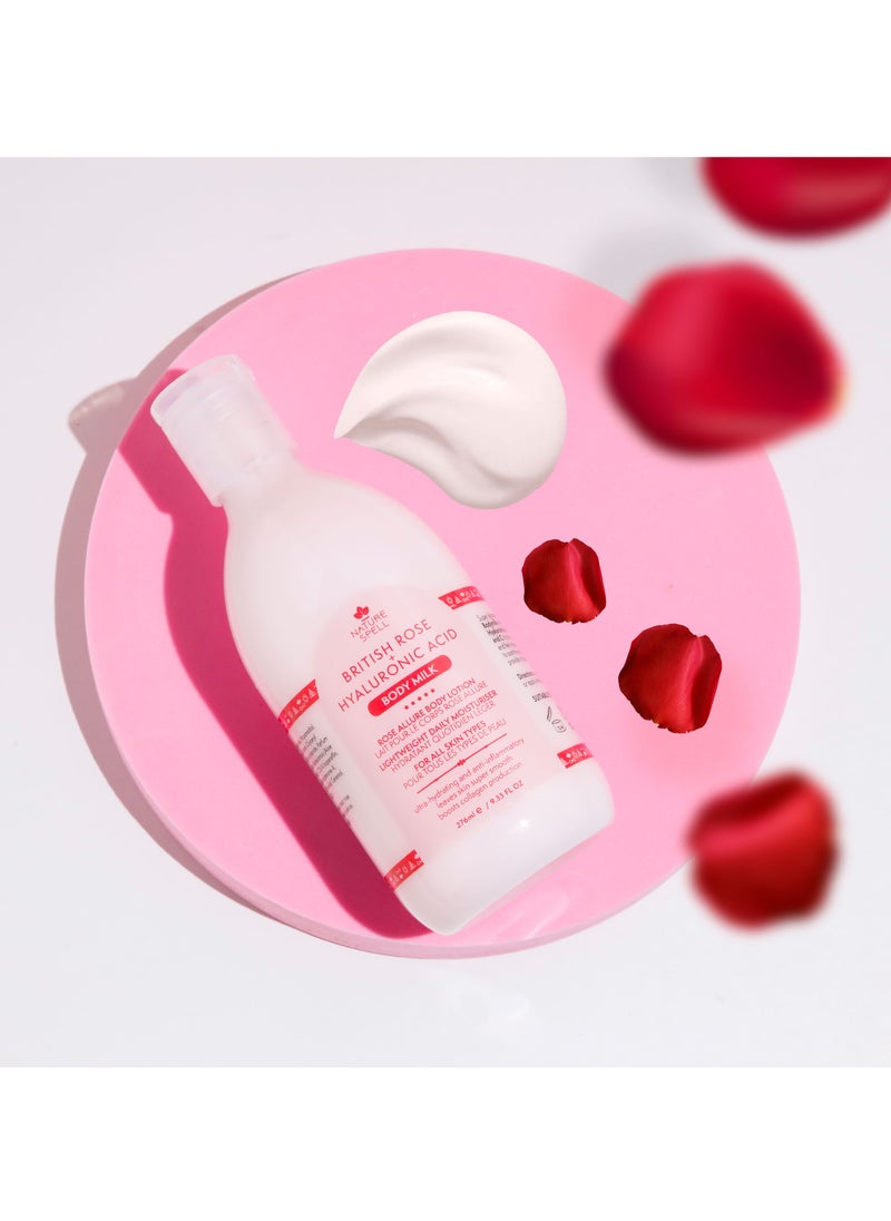 Nature Spell Rose Body Lotion With Hyaluronic Acid 276ML  - Image 3