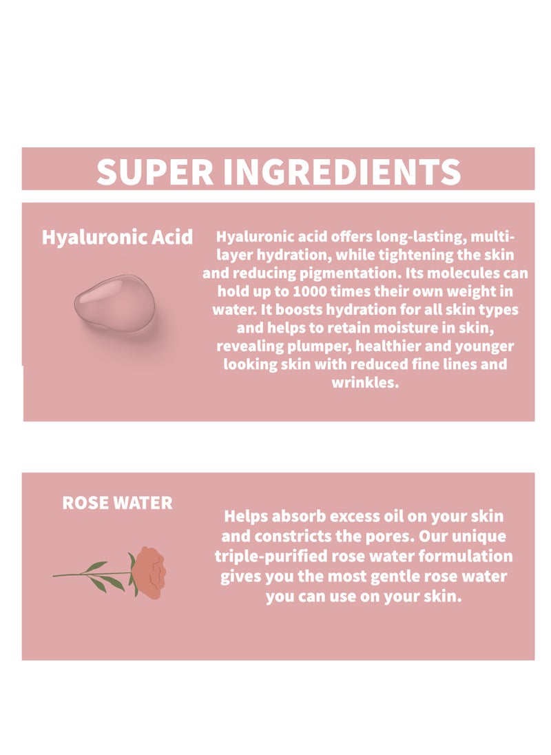 Nature Spell Rose Body Lotion With Hyaluronic Acid 276ML  - Image 4