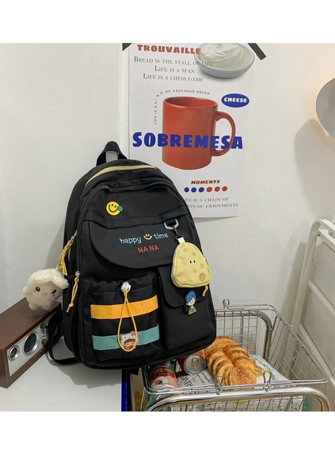 شاربدو حقيبة ظهر كبيرة للطلاب مع حجرة للكمبيوتر المحمول - حقيبة كتب مدرسية واسعة للرجال والنساء، حقيبة ظهر للكمبيوتر المحمول مقاس 15.6 بوصة مع أحزمة كتف مبطنة، وجيوب لزجاجات المياه، حقيبة ظهر متينة غير رسمية - Image 3