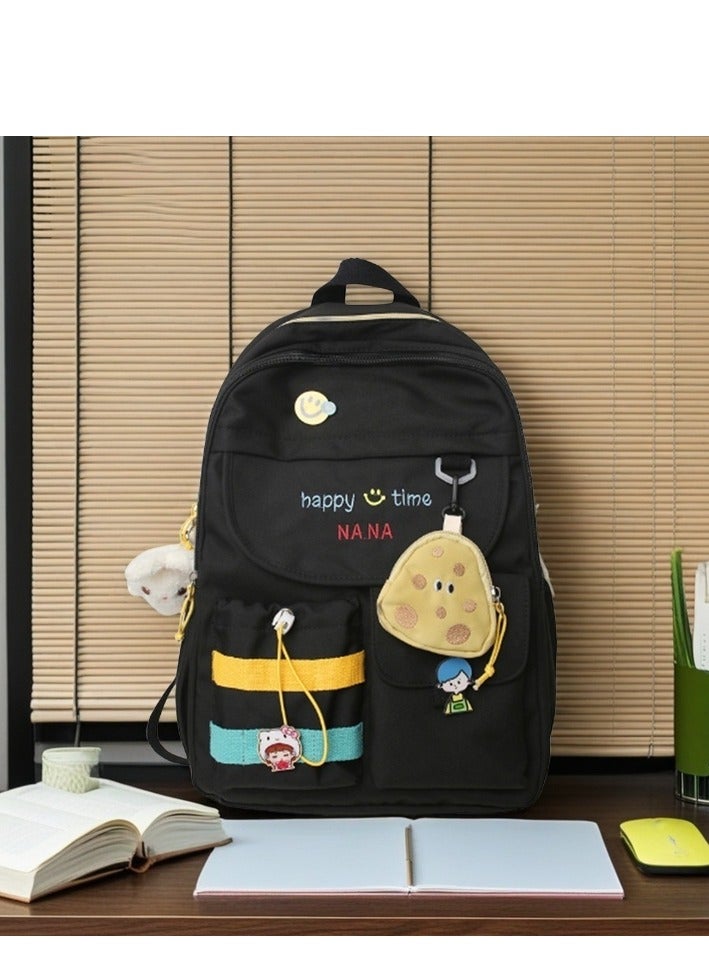 شاربدو حقيبة ظهر كبيرة للطلاب مع حجرة للكمبيوتر المحمول - حقيبة كتب مدرسية واسعة للرجال والنساء، حقيبة ظهر للكمبيوتر المحمول مقاس 15.6 بوصة مع أحزمة كتف مبطنة، وجيوب لزجاجات المياه، حقيبة ظهر متينة غير رسمية - Image 4