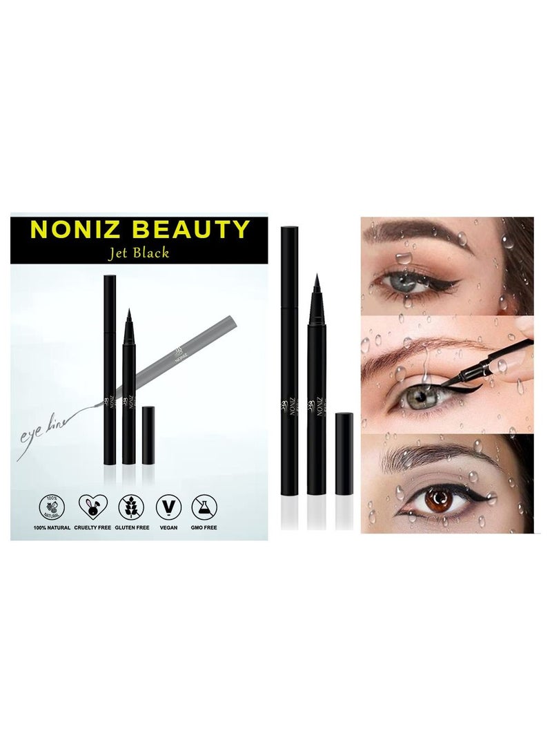 نونيز بيوتي محدد عيون سائل Noniz أسود مقاوم للماء - Image 4