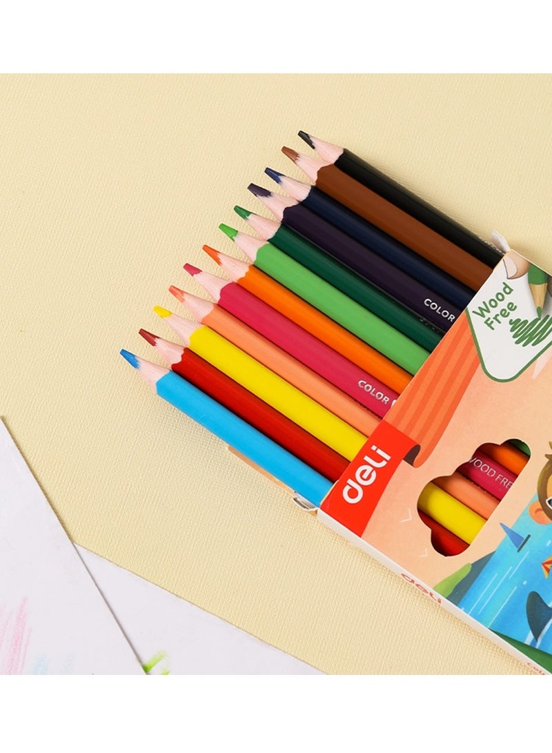 Deli 12-Piece Colouring Pencils Multicolour - Image 5