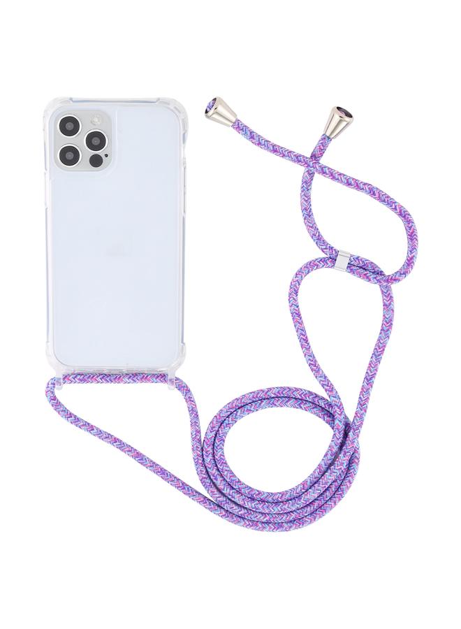 اس-توب جراب لهاتف iPhone 13، جراب حماية شفاف من الأكريليك مع وسادة هوائية ومضاد للصدمات مع حبل - Image 2