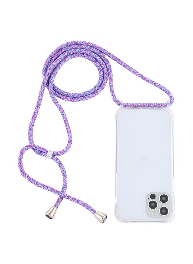 اس-توب جراب لهاتف iPhone 13، جراب حماية شفاف من الأكريليك مع وسادة هوائية ومضاد للصدمات مع حبل - Image 1